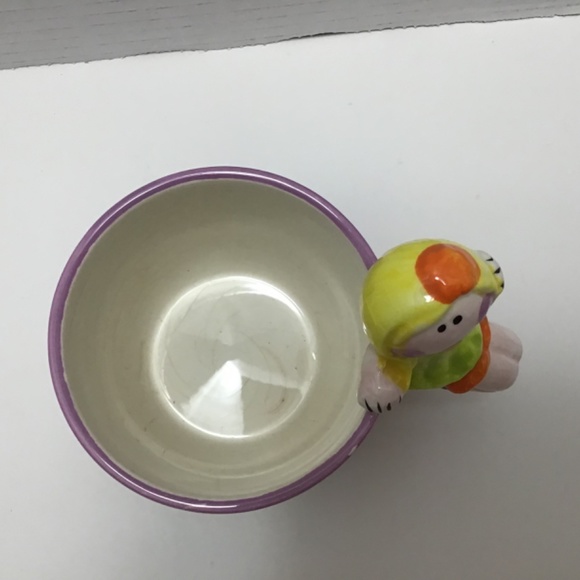 VTG Gryphonware Ceramic Mug with fairy and Whimsical Girl Handle - Picture 3 of 8